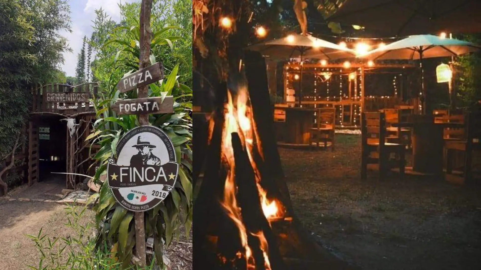 Finca, el restaurante para comer pizzas y hacer fogatas